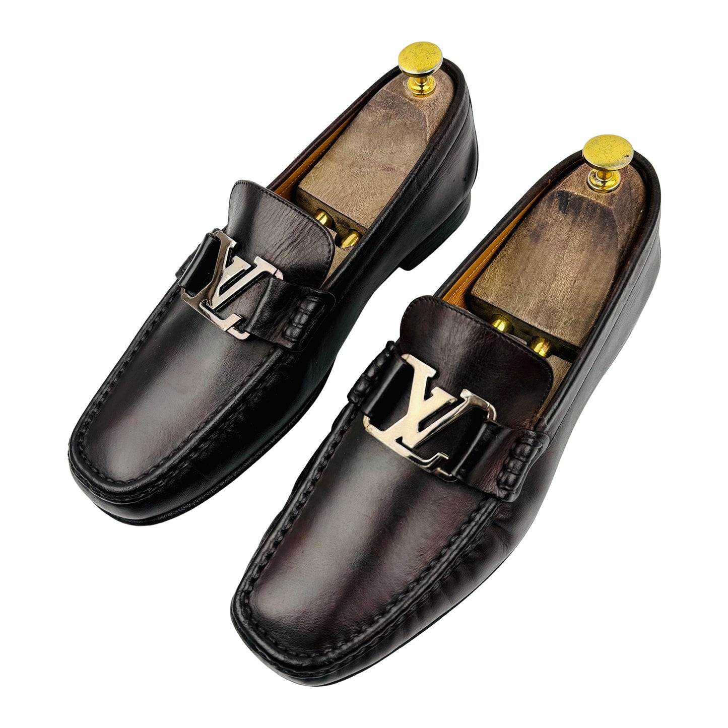 Louis Vuitton Monte Carlo Dark Brown Leather Loafers (Size 41)