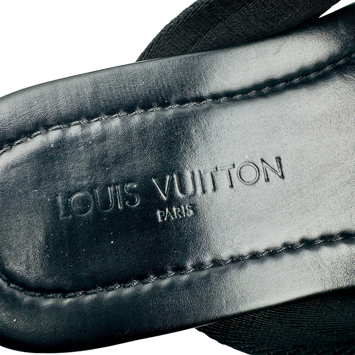 Louis Vuitton Atoll Black Thong Slides (Size 43/43.5)
