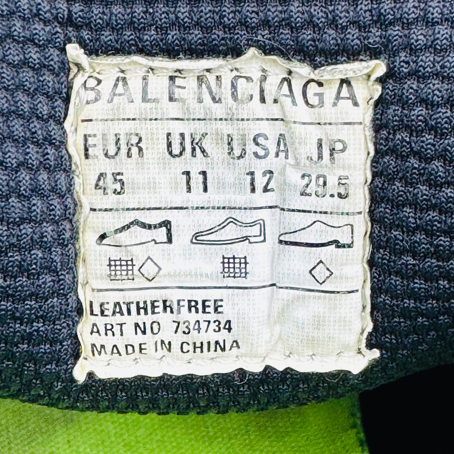 Balenciaga 3XL 'Flu Yellow' Shoes (Size 45) - 734734