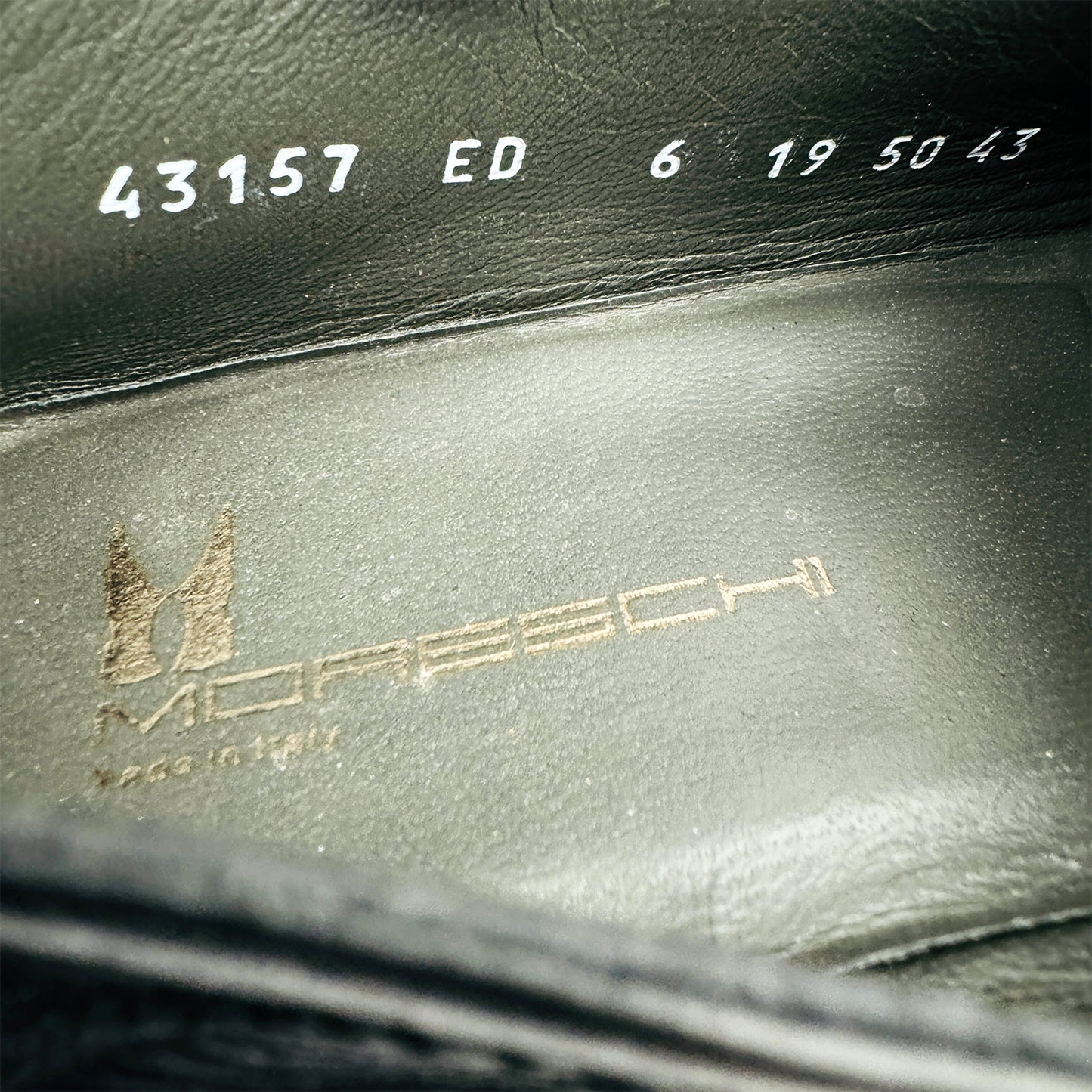 Moreschi Black Leather Logo Bit Loafers (Size 41)