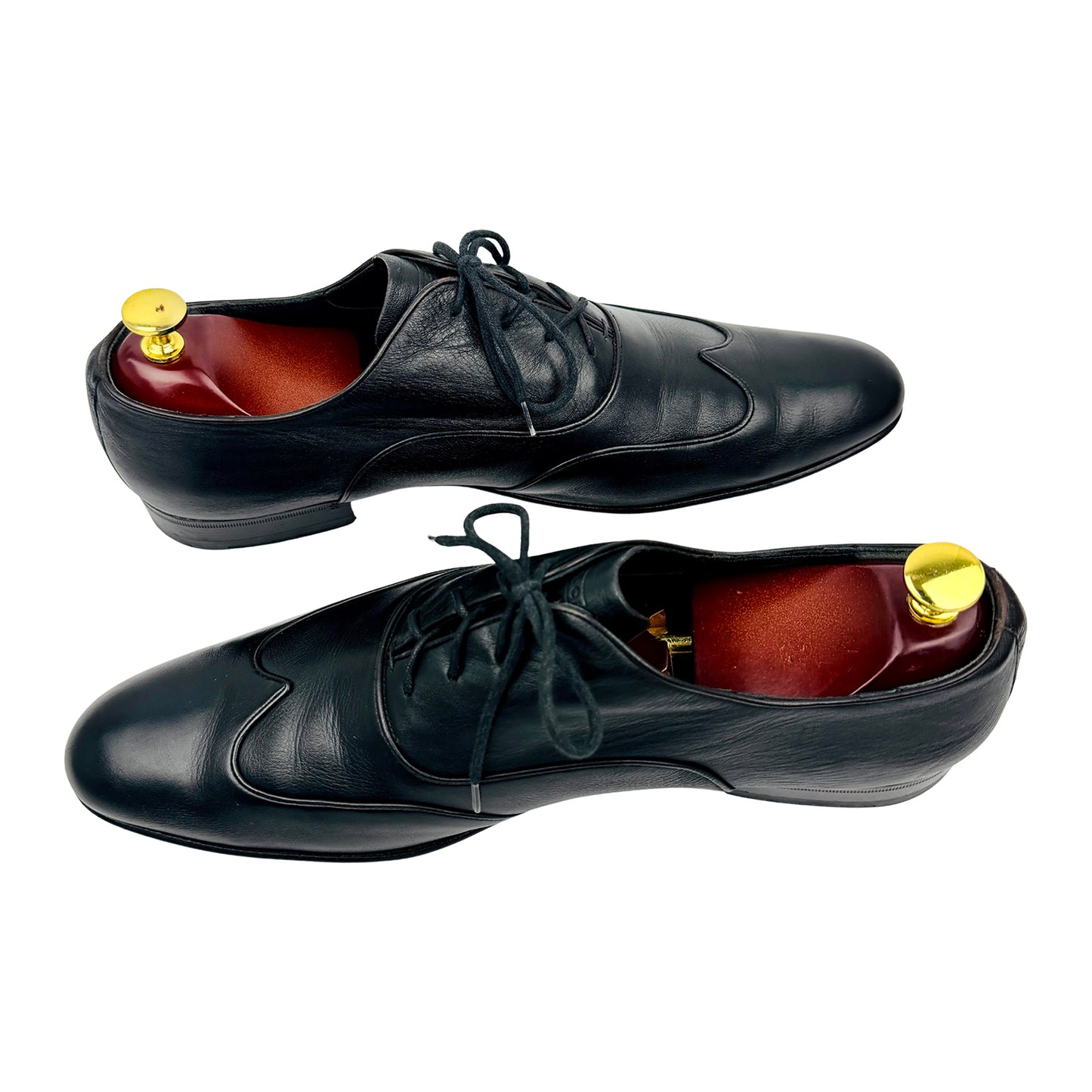 Gucci Men's Black Leather Italian Oxfords (Size 43.5/44)