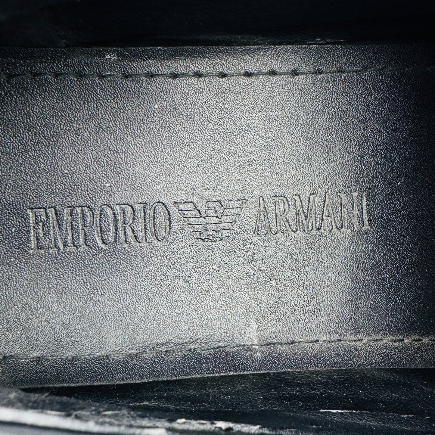 Emporio Armani Men's Driving With Stirrup Bar Loafers (Size 41.5/42)
