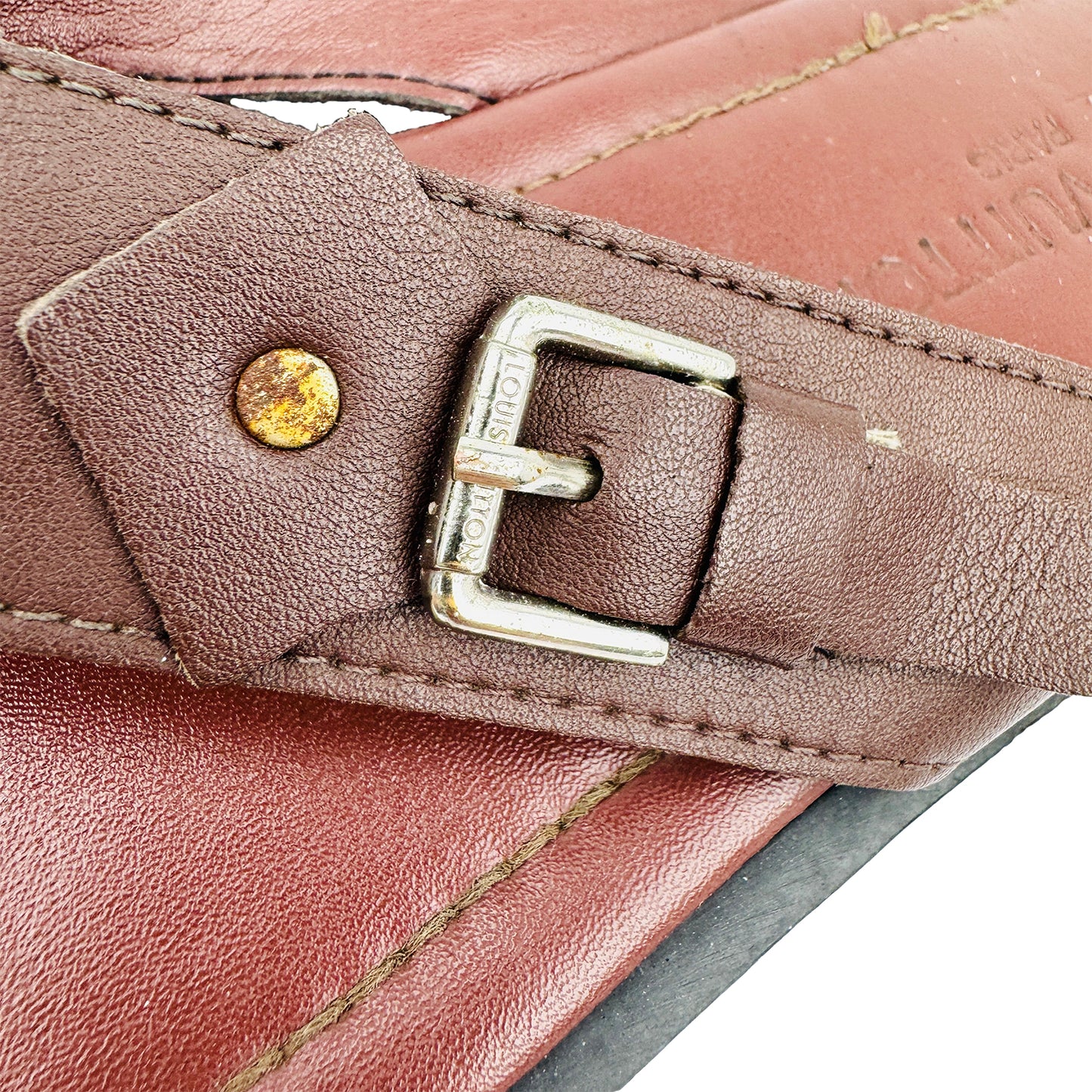 Louis Vuitton Men's Leather Sandal Slippers (Size 43)