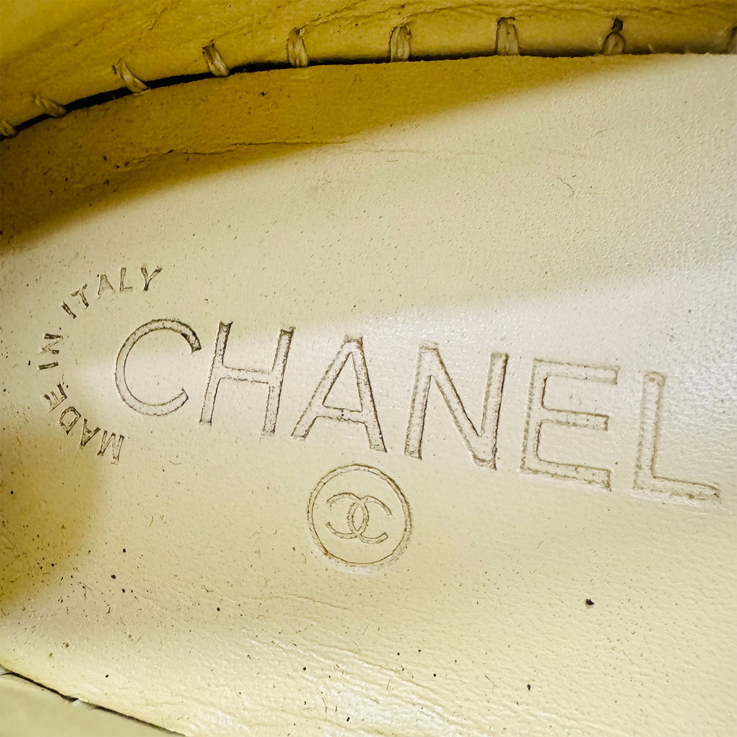 Chanel Women's Beige Lambskin Espadrilles (Size 38/38.5)