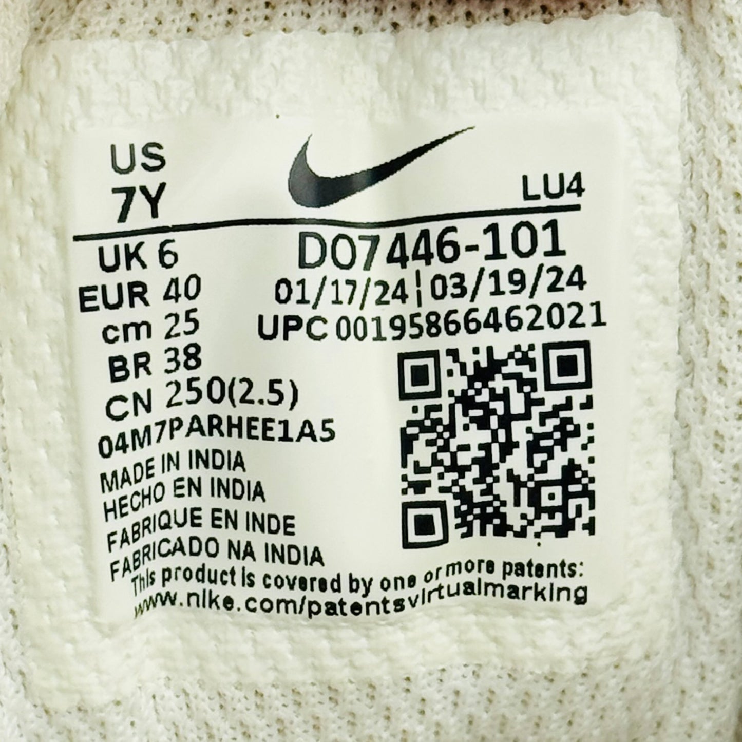 Nike Court Borough Low 2 'USA' Sneakers (Size 40) - D07446-101