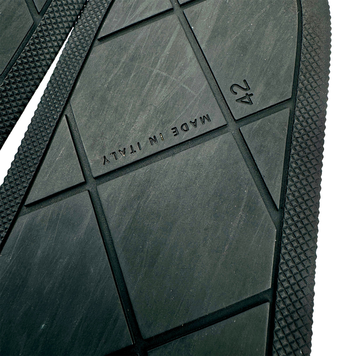Bottega Veneta The Slider Black Rubber Slides (Size 42)