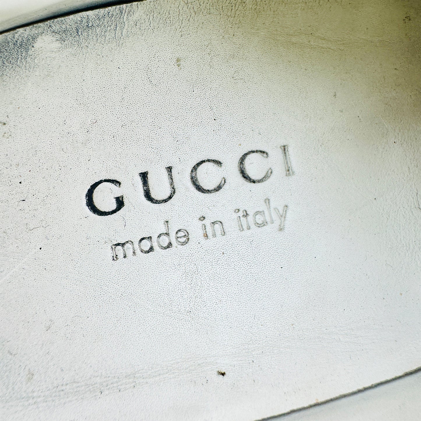 Gucci Ace Perforated Interlocking G Sneakers (Size 43.5)