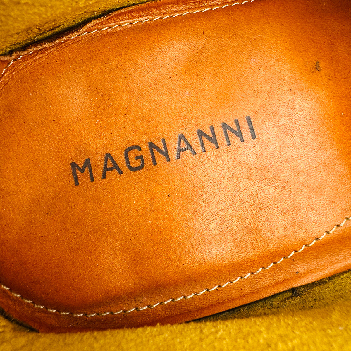 Magnanni Brown Woven Leather Tassel Loafers (Size 45)