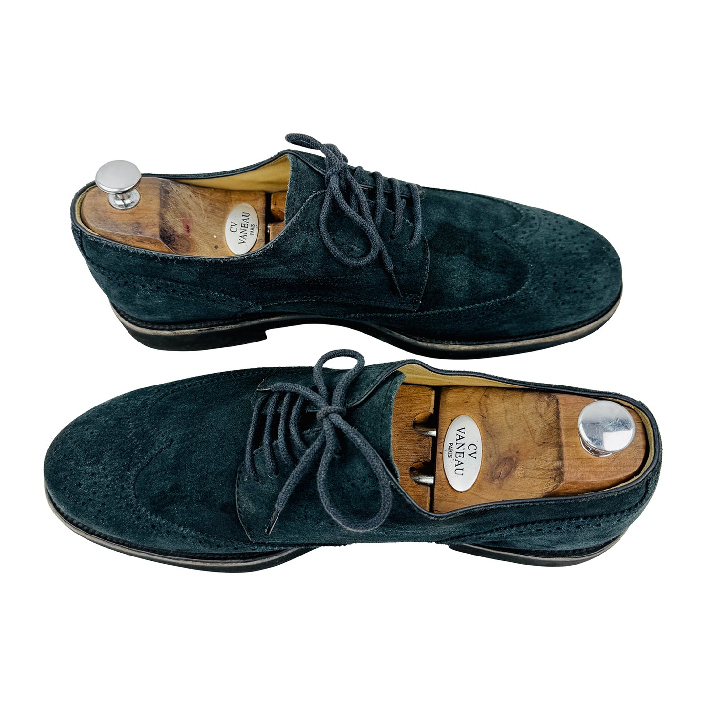 Tod’s Men's Dark Teal Brogue Shoes (Size 44.5)