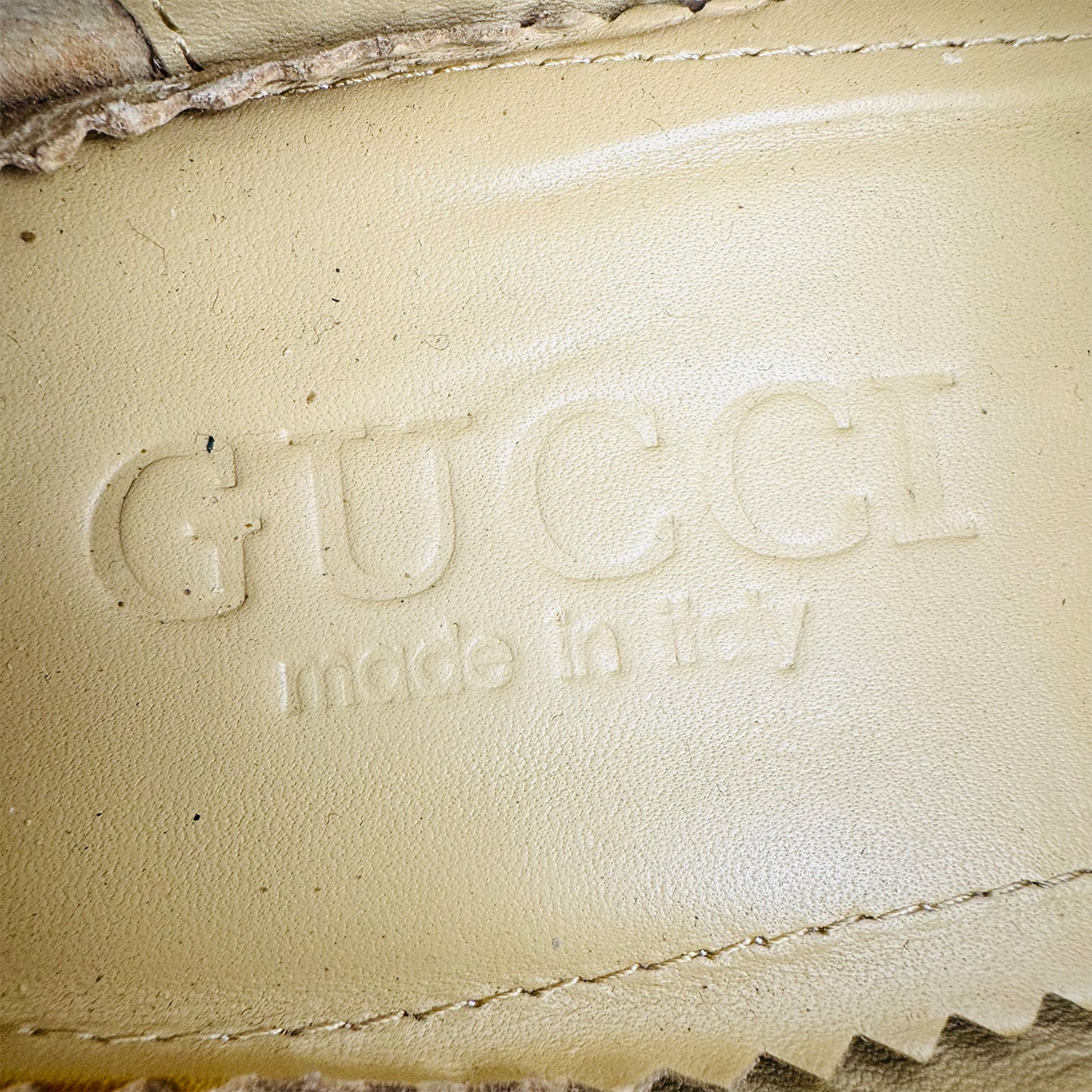 Gucci Men's GG Embossed Leather Loafers (Size 43/43.5)