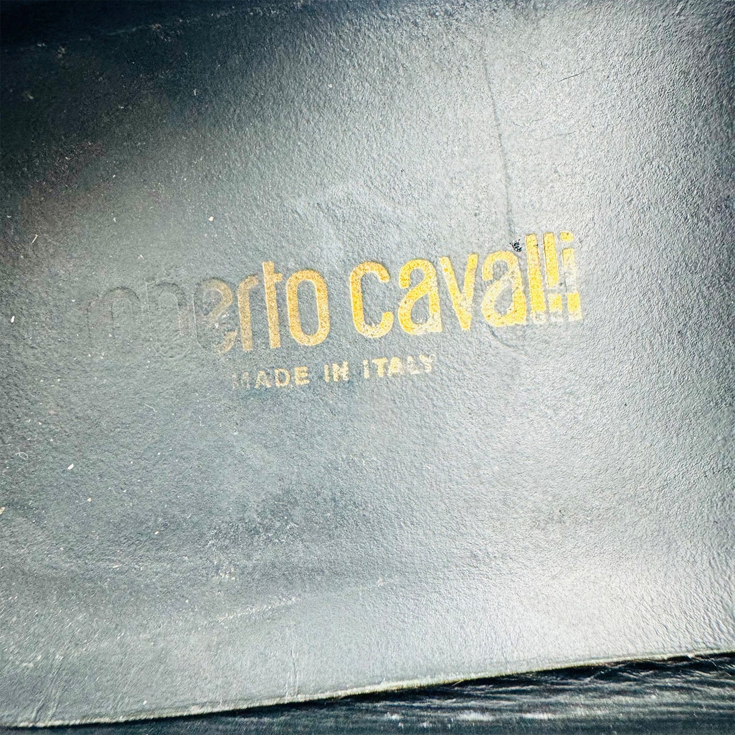 Roberto Cavalli Black Leather Loafers (Size 40)