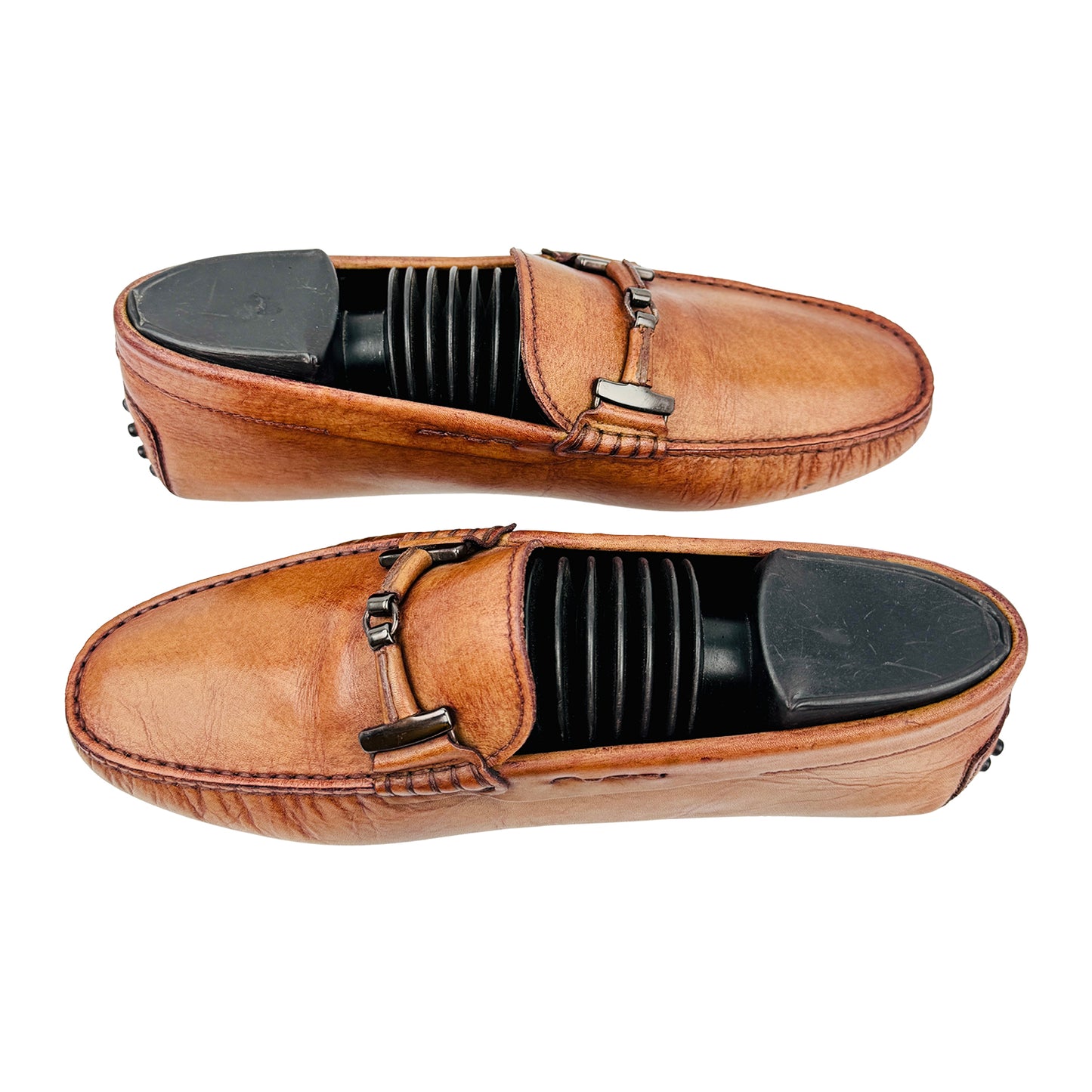 Tod’s Brown Textured Leather Italian Loafers (Size 40/40.5)