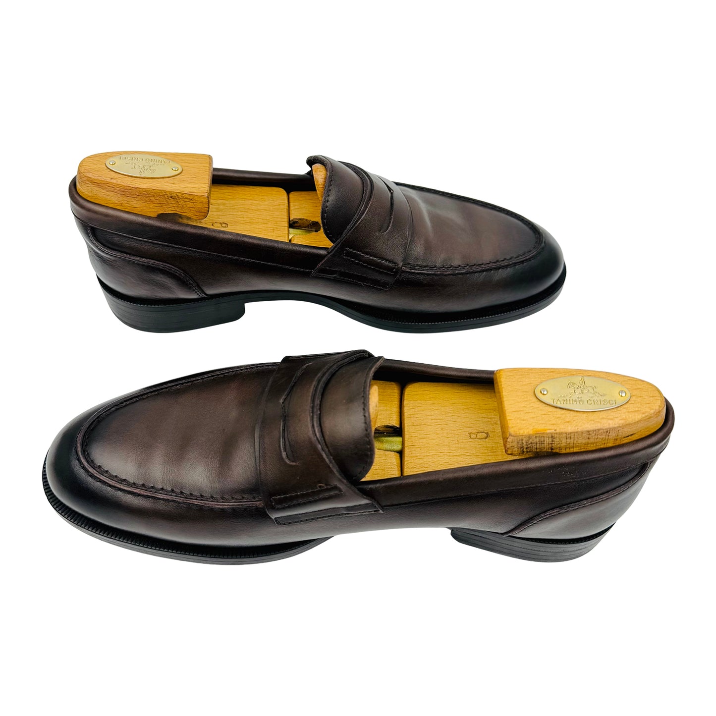 Massimo Dutti Brown Leather Penny Loafer (Size 40.5/41)