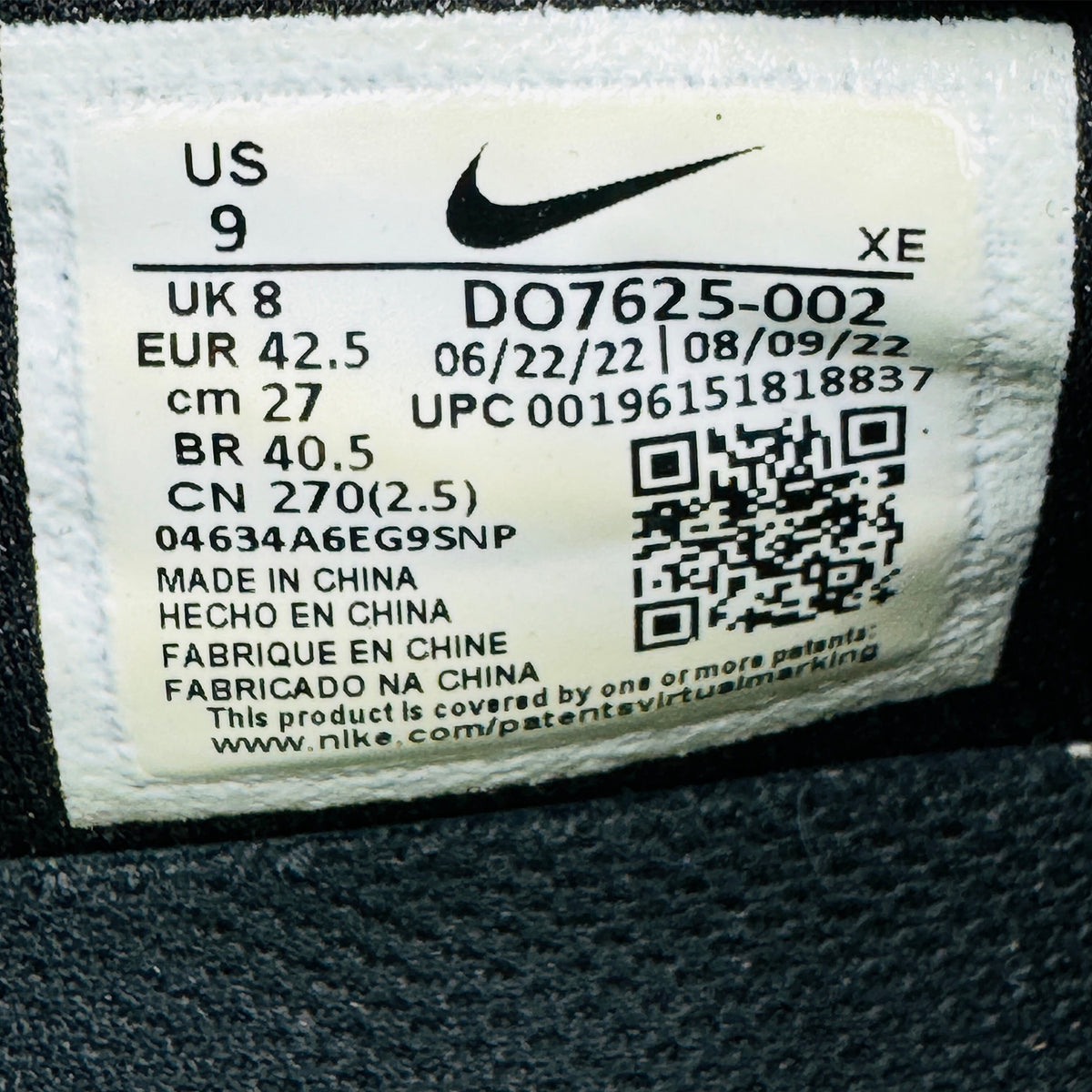 Nike Pegasus 39 Shield Shoes (Size 42.5) - DO7625-002
