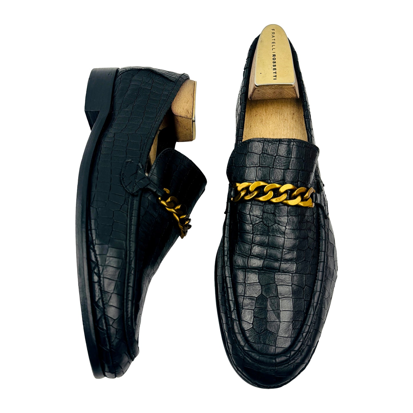 Kurt Geiger Luca Gold Chain Loafers (Size 43.5) - 3567009109
