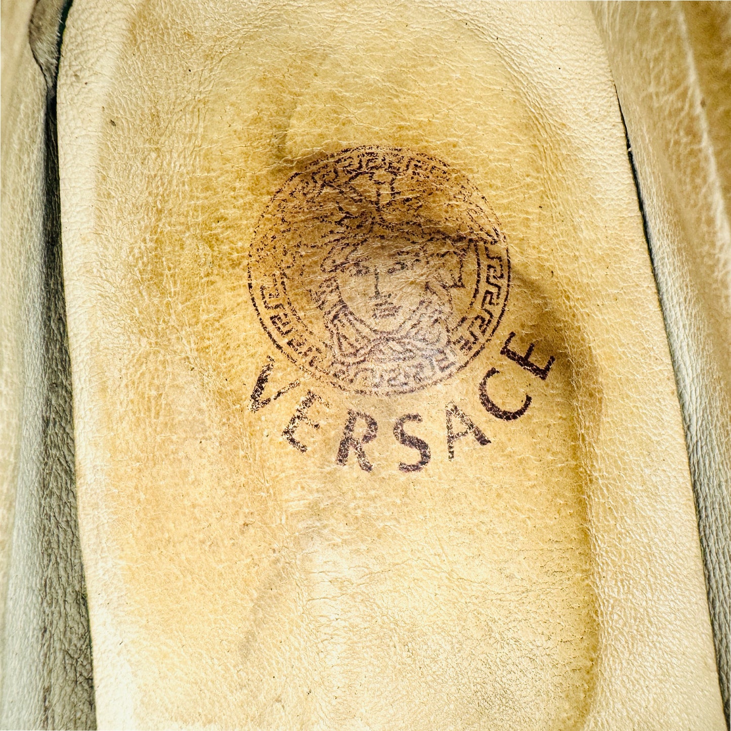 Versace Medusa Embellished Black Loafers (Size 42)