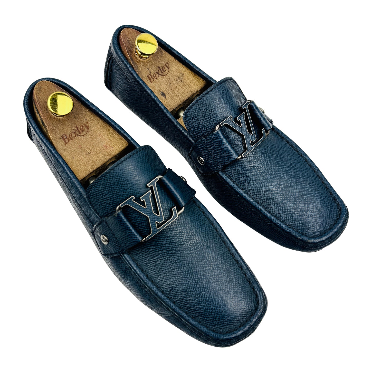 Louis Vuitton Blue Monte Carlo Loafers (Size 43.5)