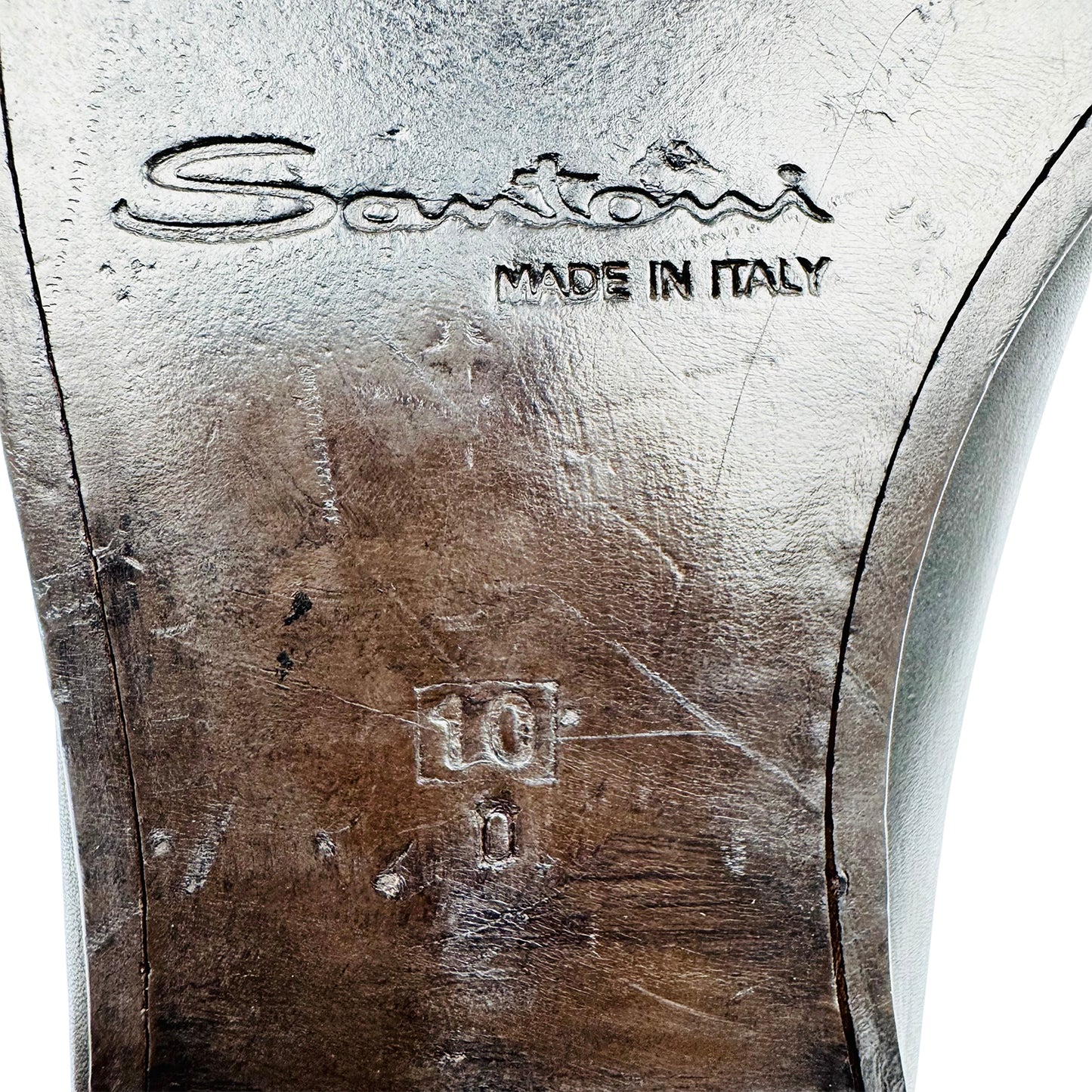 Santoni Fergus Genuine Calfskin Leather Loafers (Size 43/43.5)