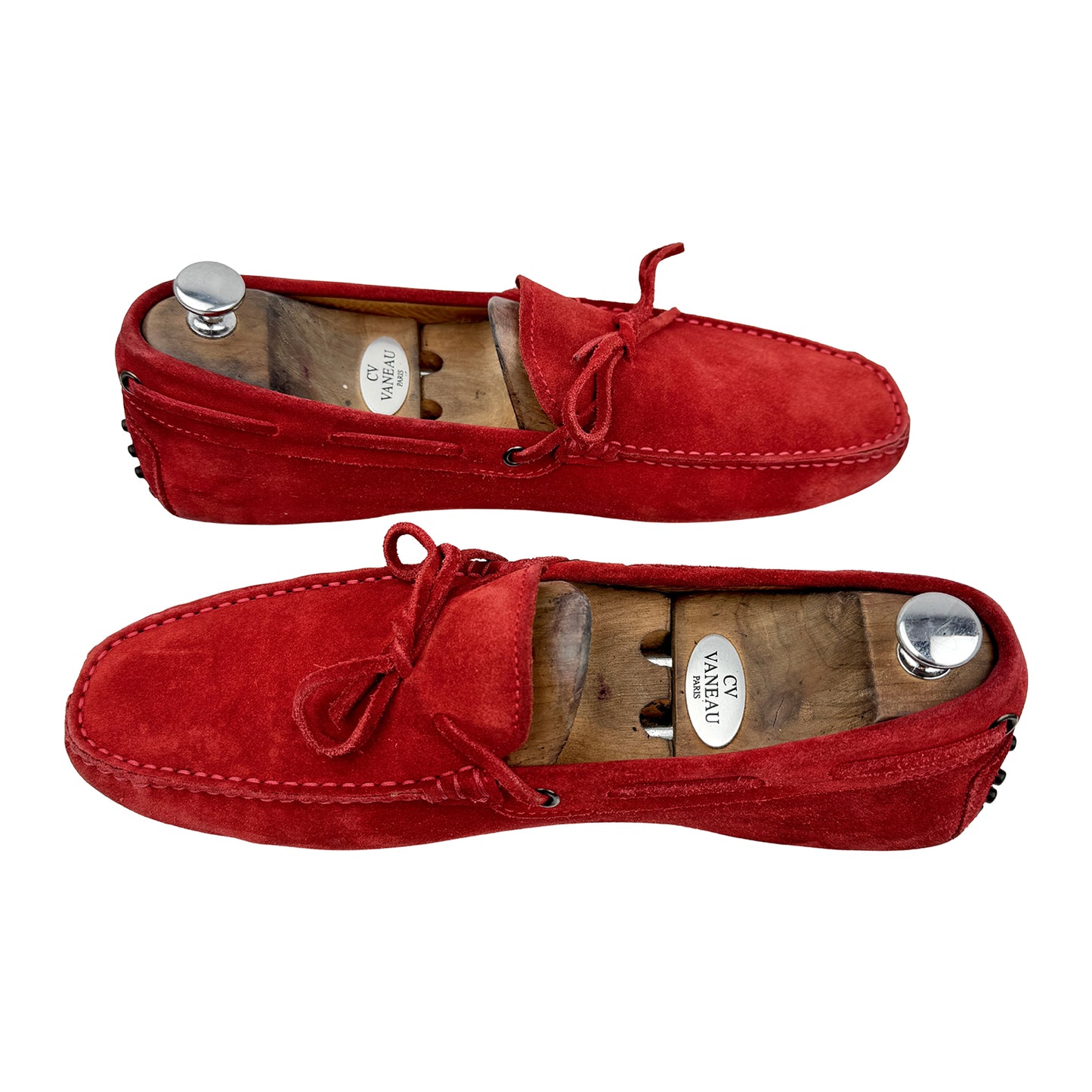 Tod's For Ferrari Red Gommino Driving Loafers (Size 43.5/44)