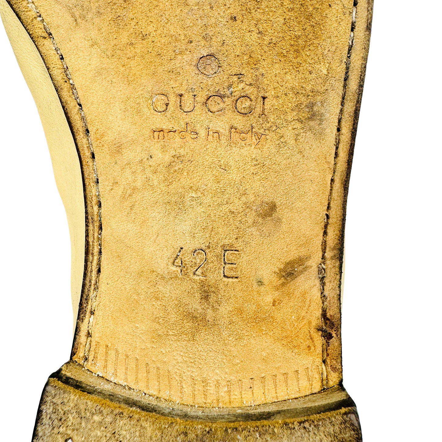 Gucci Gigi Beige Leather Loafers (Size 42.5/43)