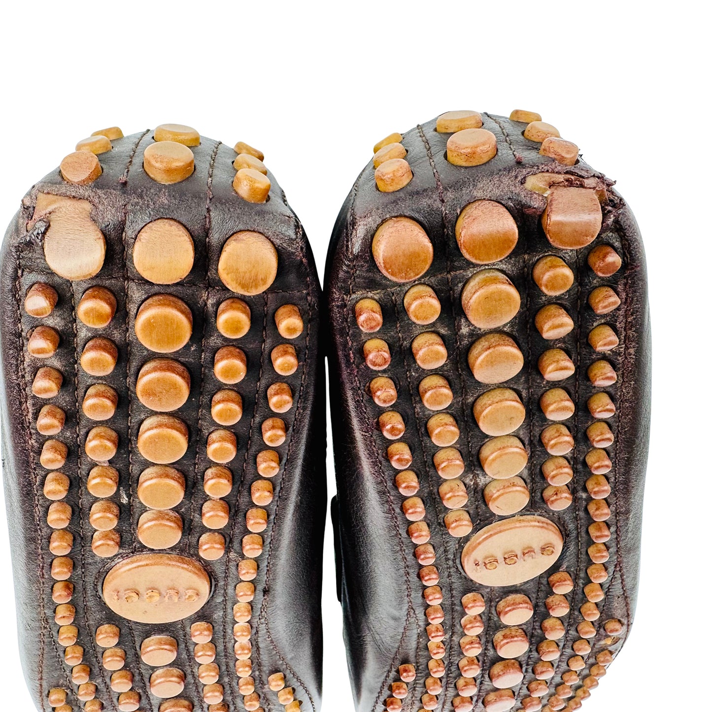 Gucci Men's Web Dark Brown Calf Leather Loafers (Size 43.5)