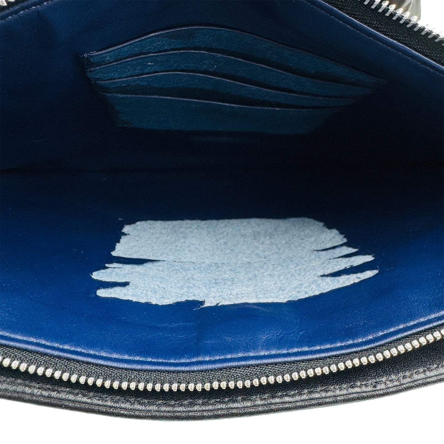 MCM Stark Cyber Flash 'White Blue' Clutch Bag