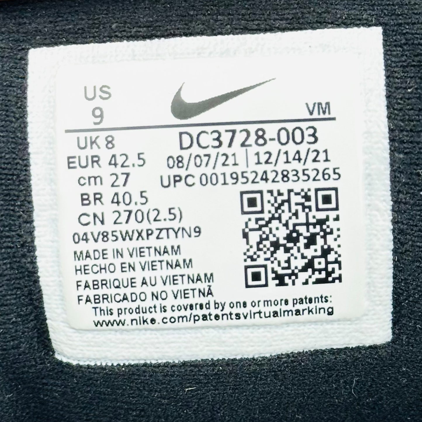 Nike Revolution 6 Next Nature Shoes (Size 42.5) - DC3728-003