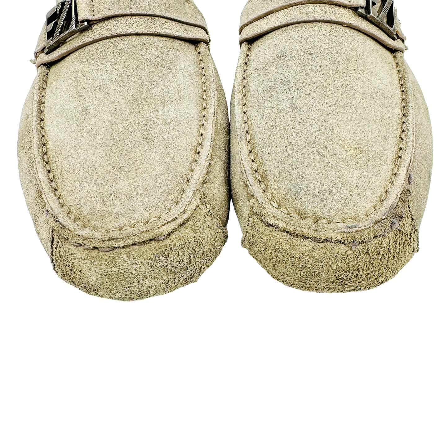 Ermenegildo Zegna Grey Driving Loafers (Size 42)