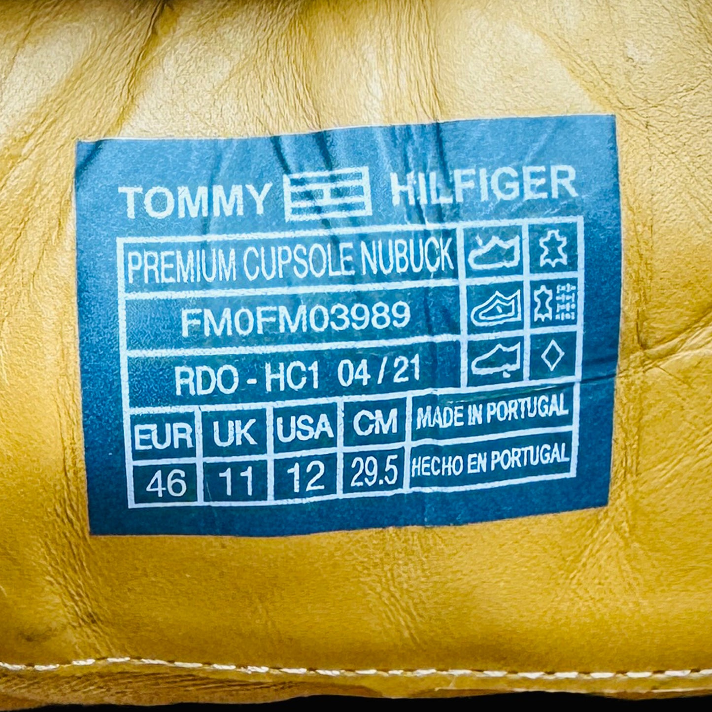 Tommy Hilfiger Premium Cupsole Nubuck Sneakers (Size 46) - FMOFM03989