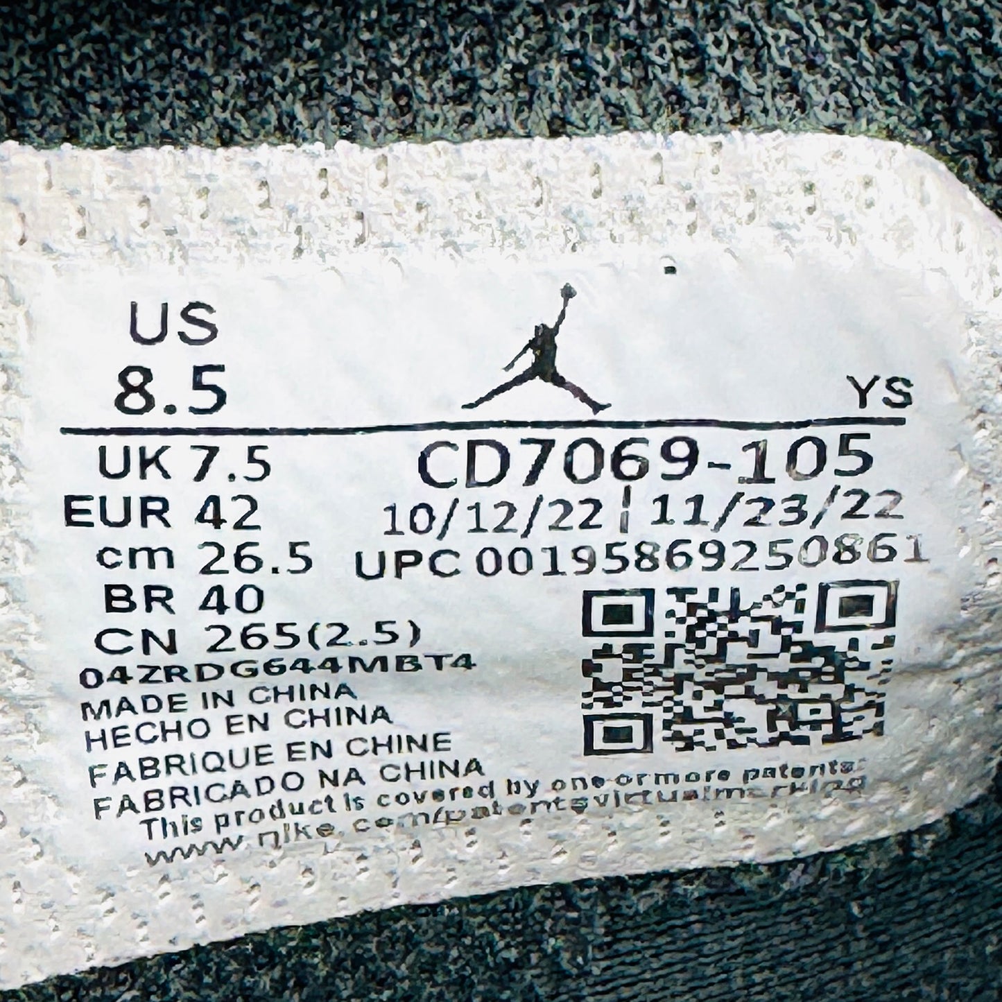 Nike Air Jordan Legacy 312 Low Sneakers (Size 42) - CD7069‑105