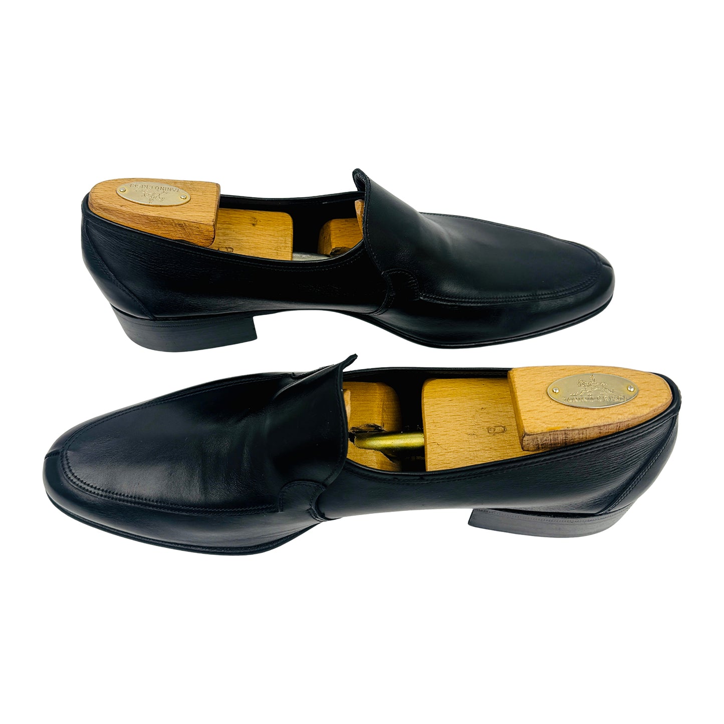 Bally Men's Black Leather Dress Shoes (Size 44.5)