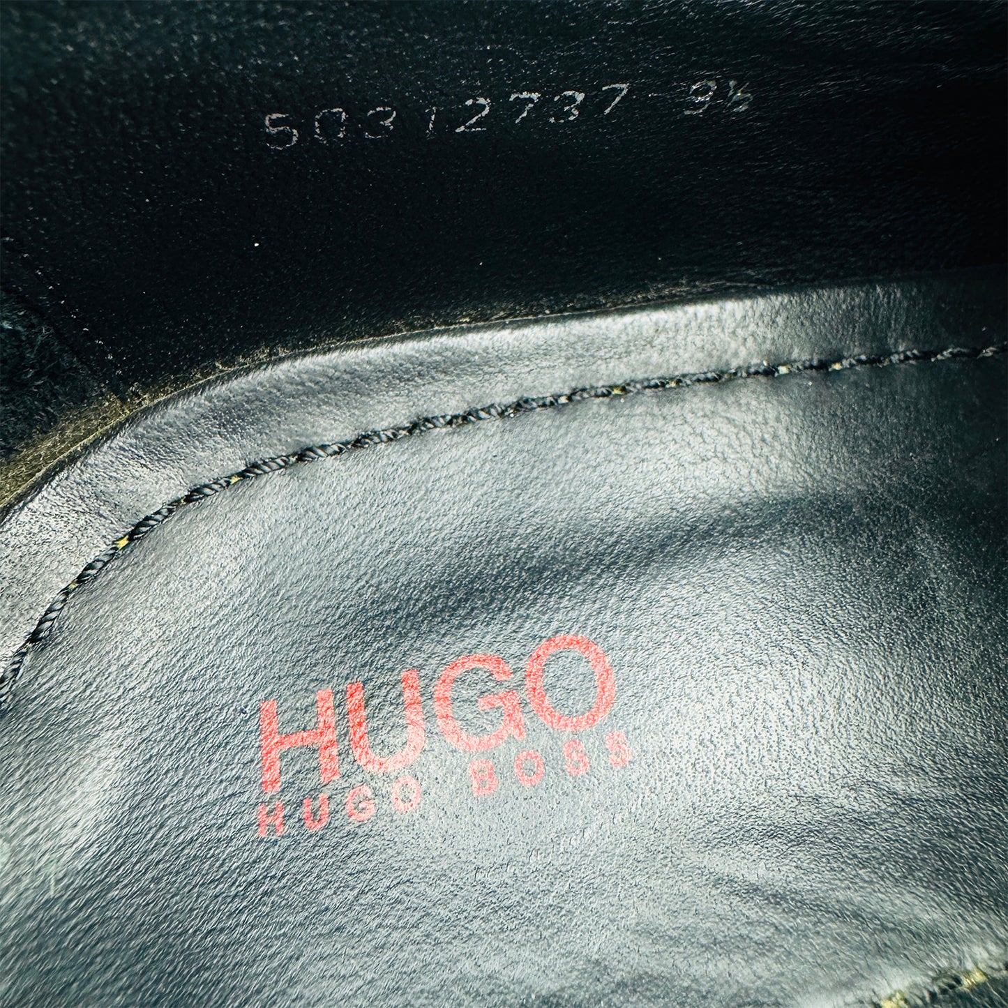 Hugo Boss Men's Brown Leather Derby Shoes (Size 44)