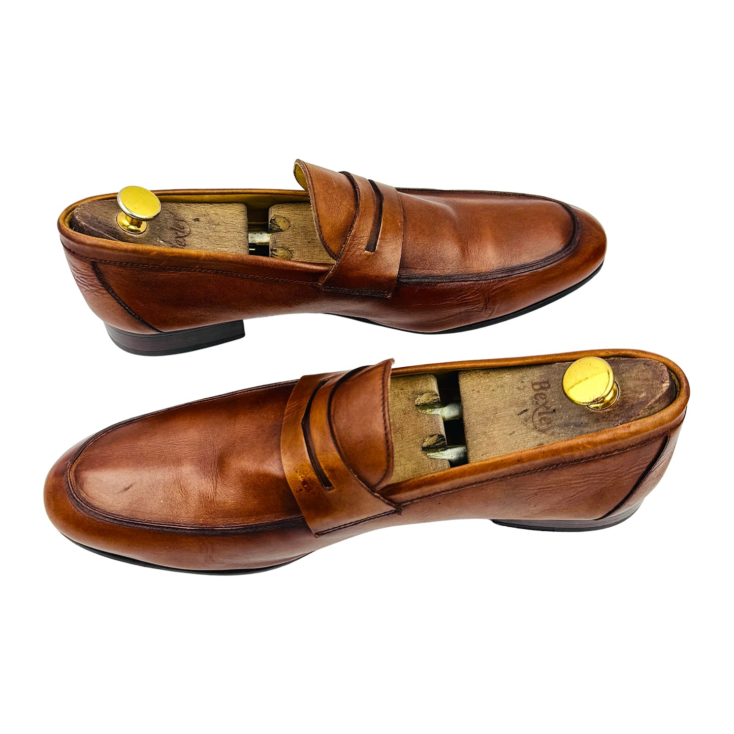 Pedro del Hierro Tan Leather Penny Loafers (Size 45)