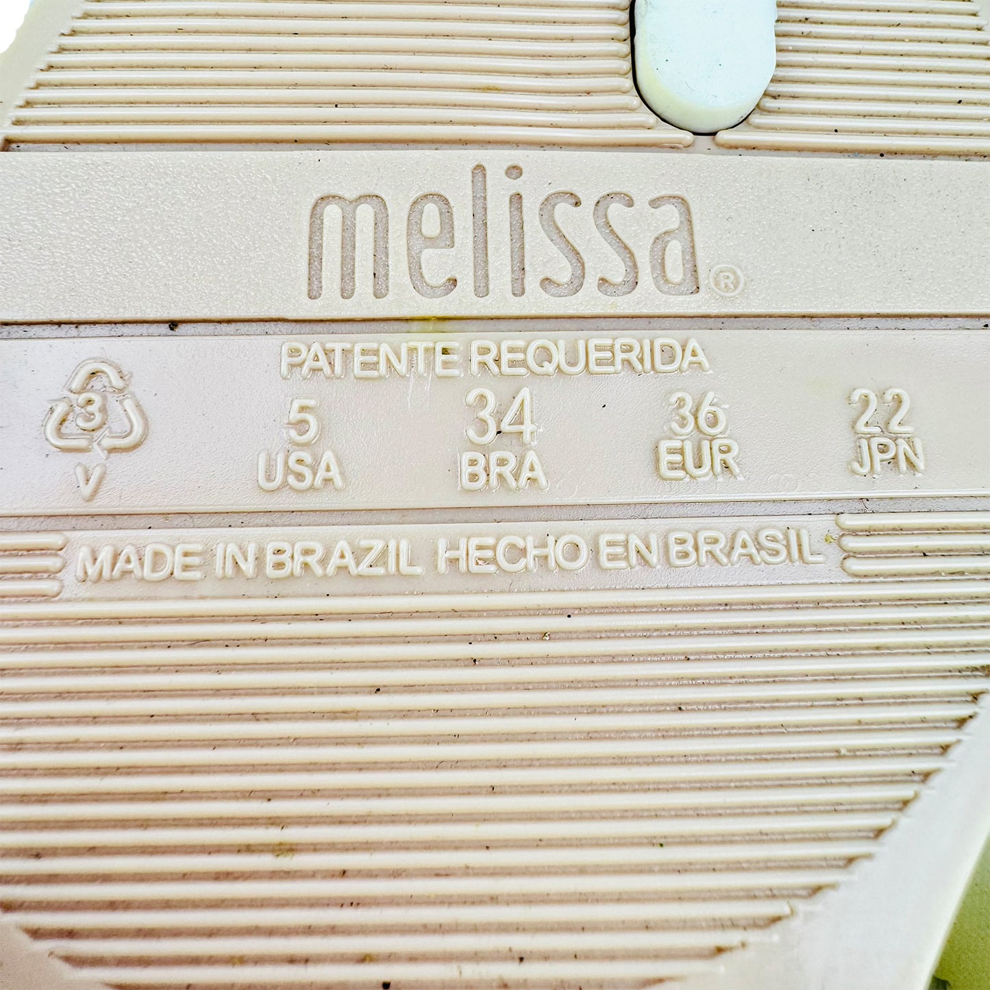 Melissa X Jason Wu Off-White Flip Flops (Size 36)