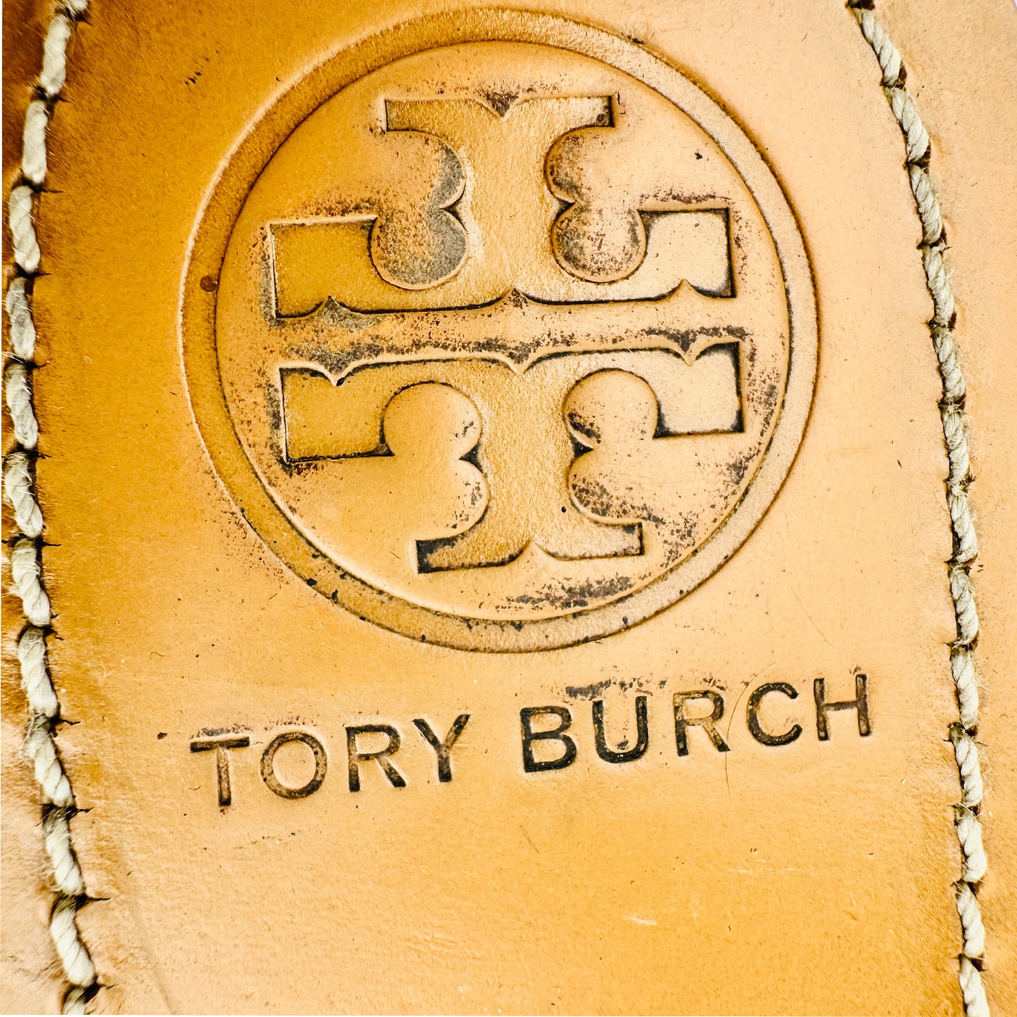 Tory Burch Beige Leather Slippers (Size 39.5)