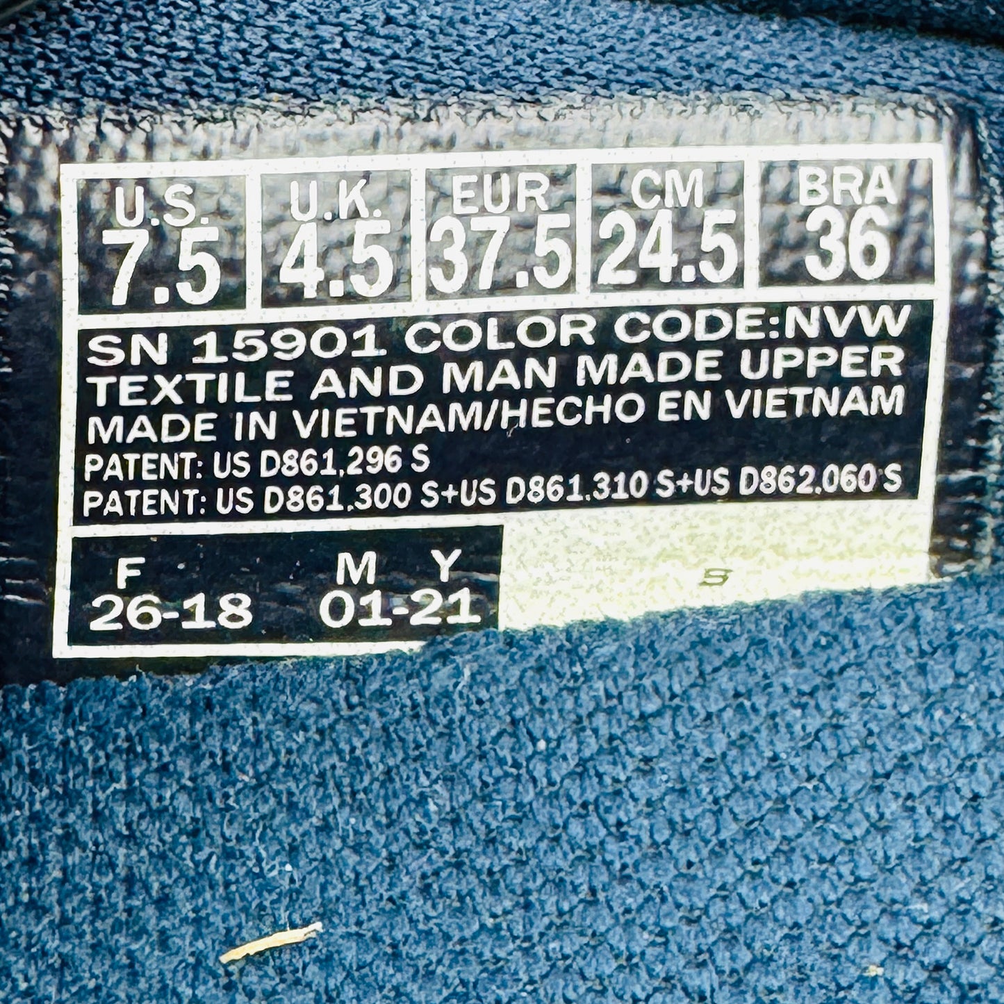 Skechers GO WALK 5 Navy Shoes (Size 37.5) - 15901 NVW