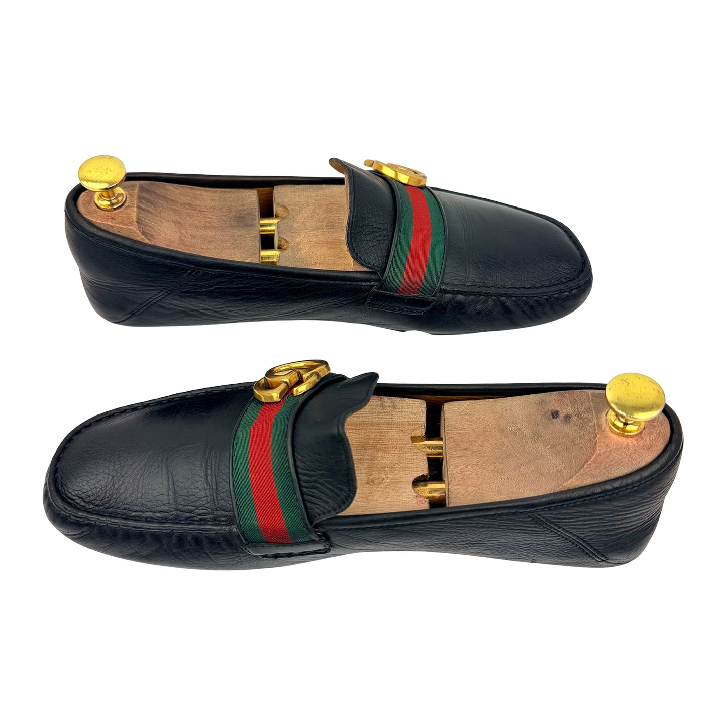 Gucci Men's GG Marmont Web Leather Loafer (Size 42)