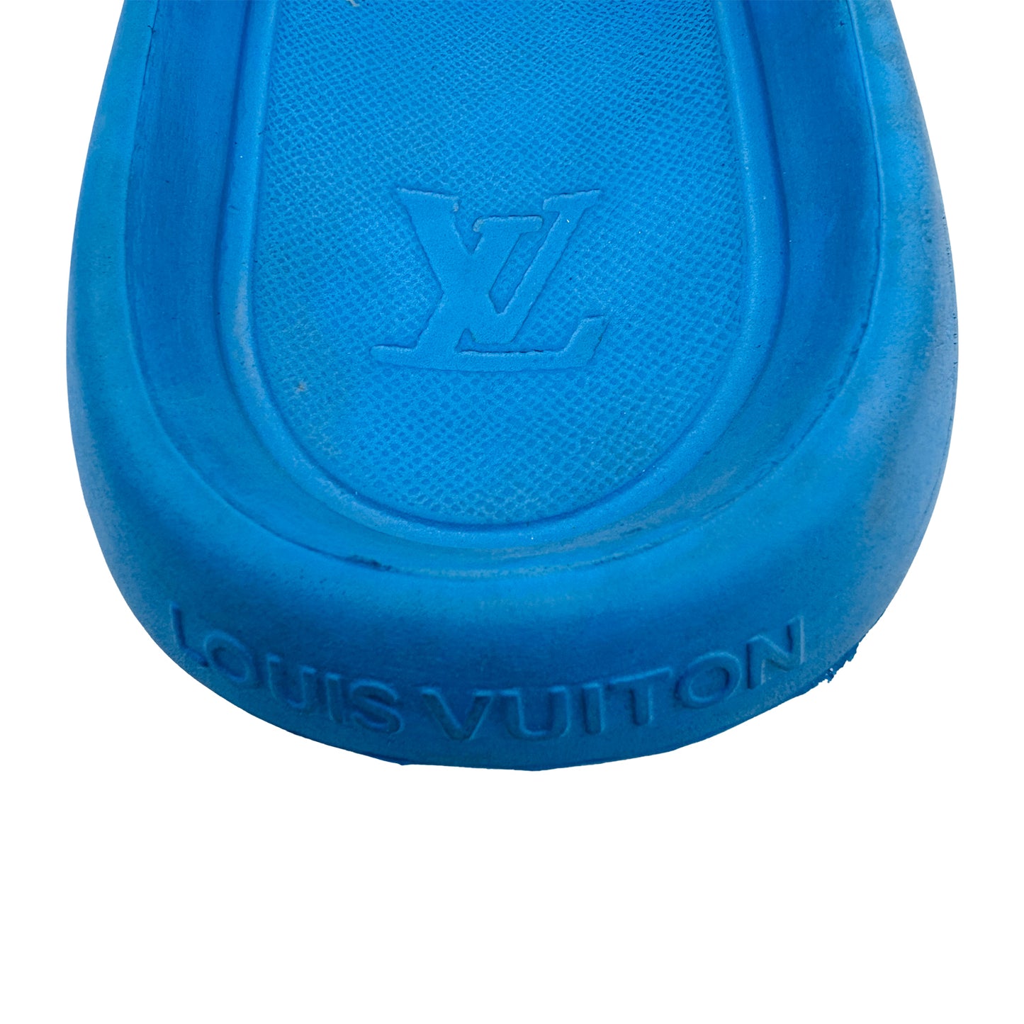 Louis Vuitton Men's Waterfront Blue Slides (Size 44)