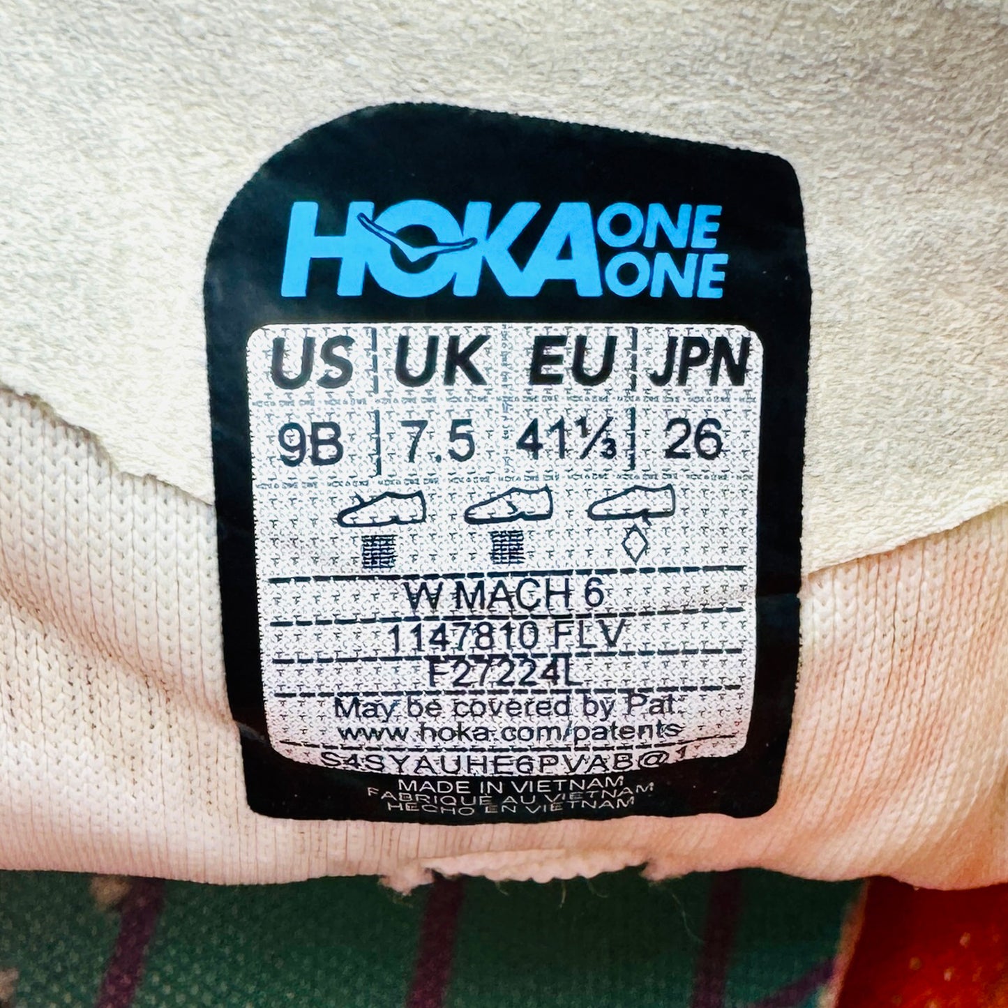 Hoka Mach 6 'Frost Lava' Shoes (Size 41.5) - 1147810-FLV