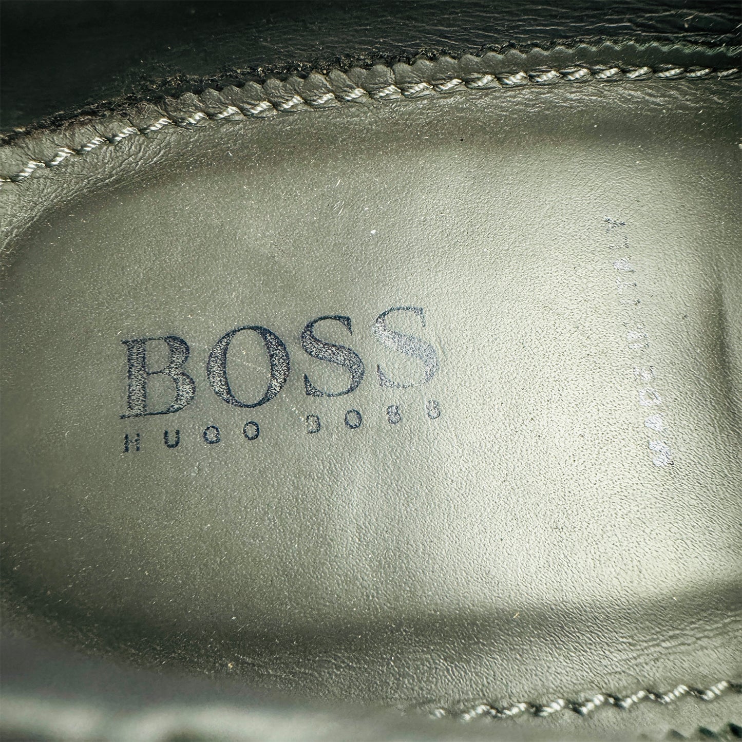 Hugo Boss Men's Navy Blue Derby Shoes (Size 41)