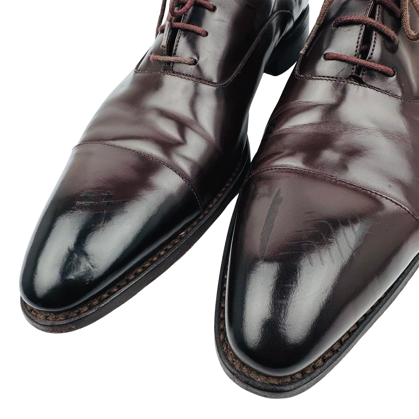 Bexley Men's Brown Leather Oxfords (Size 42.5/43)