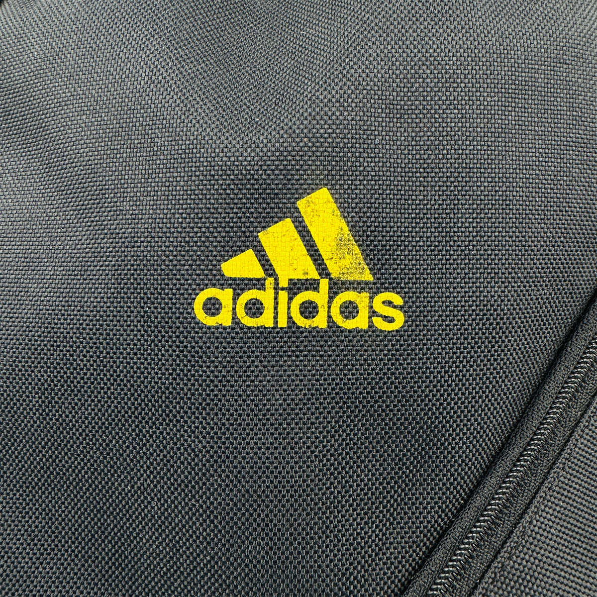 Adidas Distressed Diagonal-Zip Black Backpack - 397371