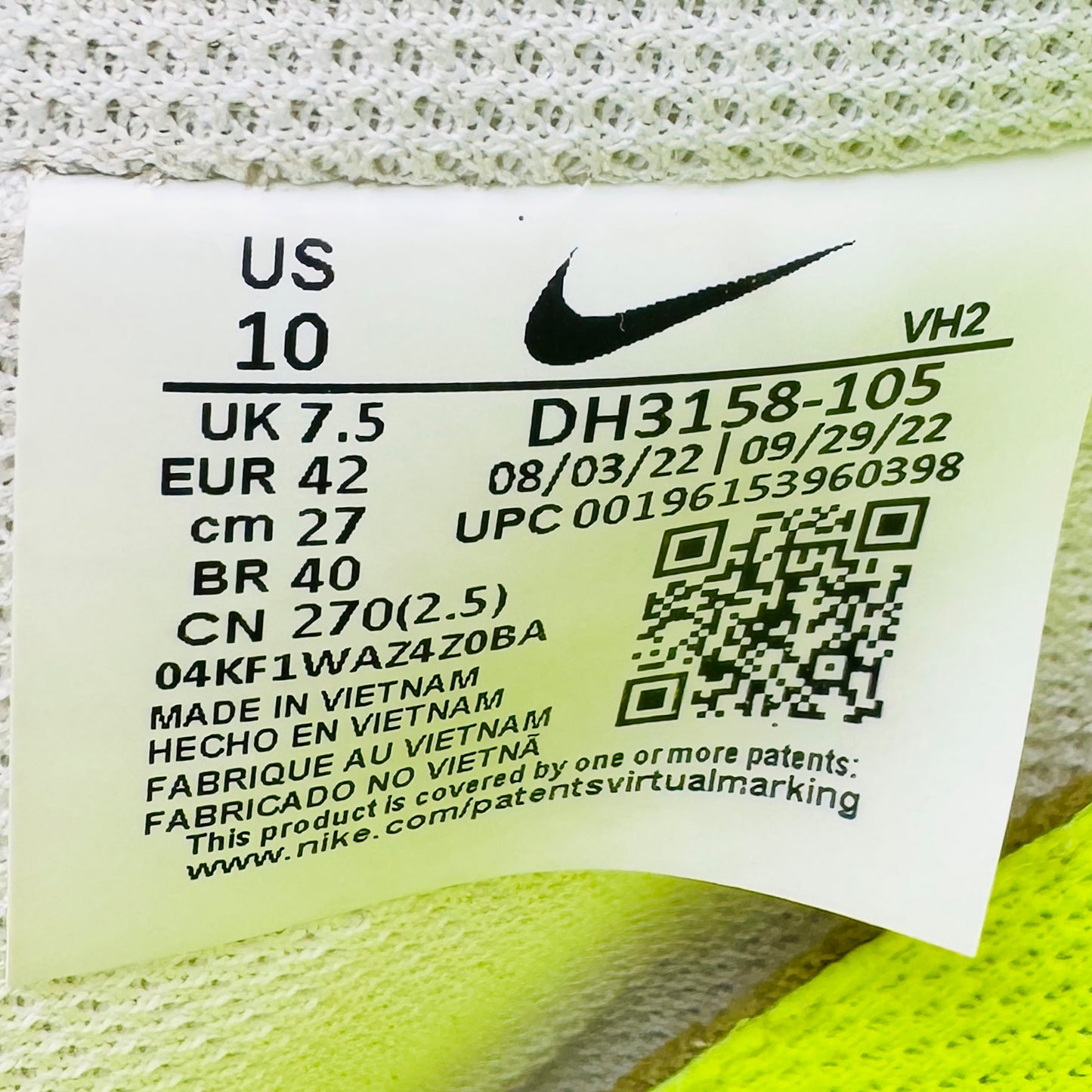 Nike Court Vision Low 'Metallic Gold' Sneakers (Size 42) - DH3158-105