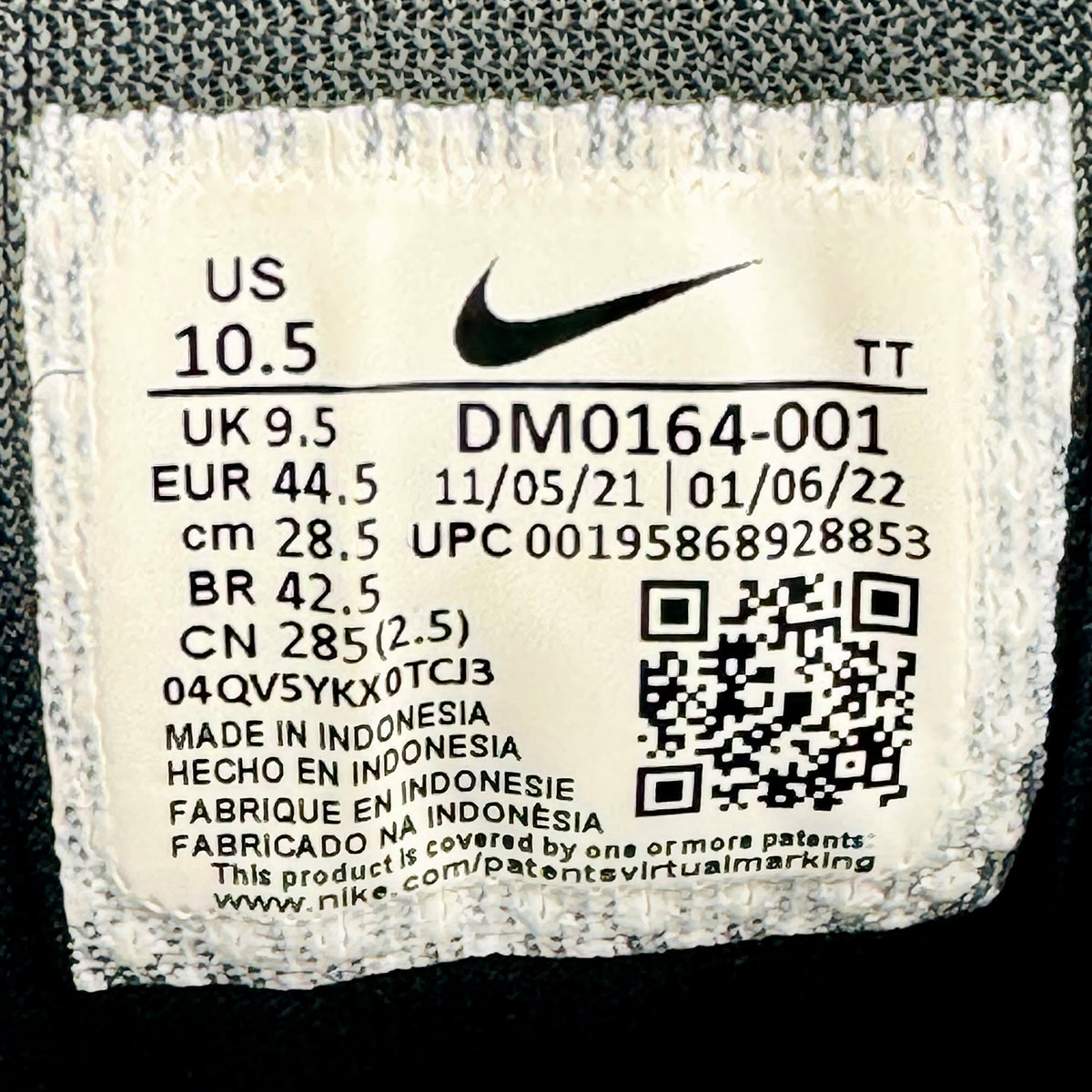 Nike Air Zoom Pegasus 39 TB Shoes (Size 44.5) - DM0164-001