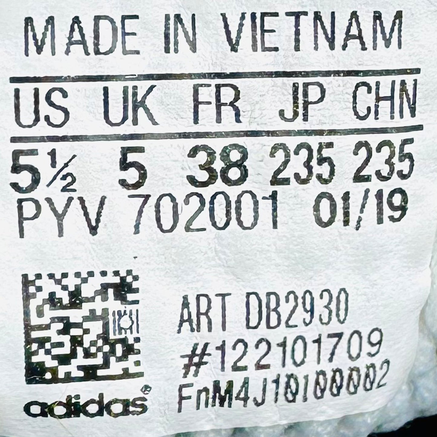 Adidas POD S3.1 Core Black Shoes (Size 38) - DB2930