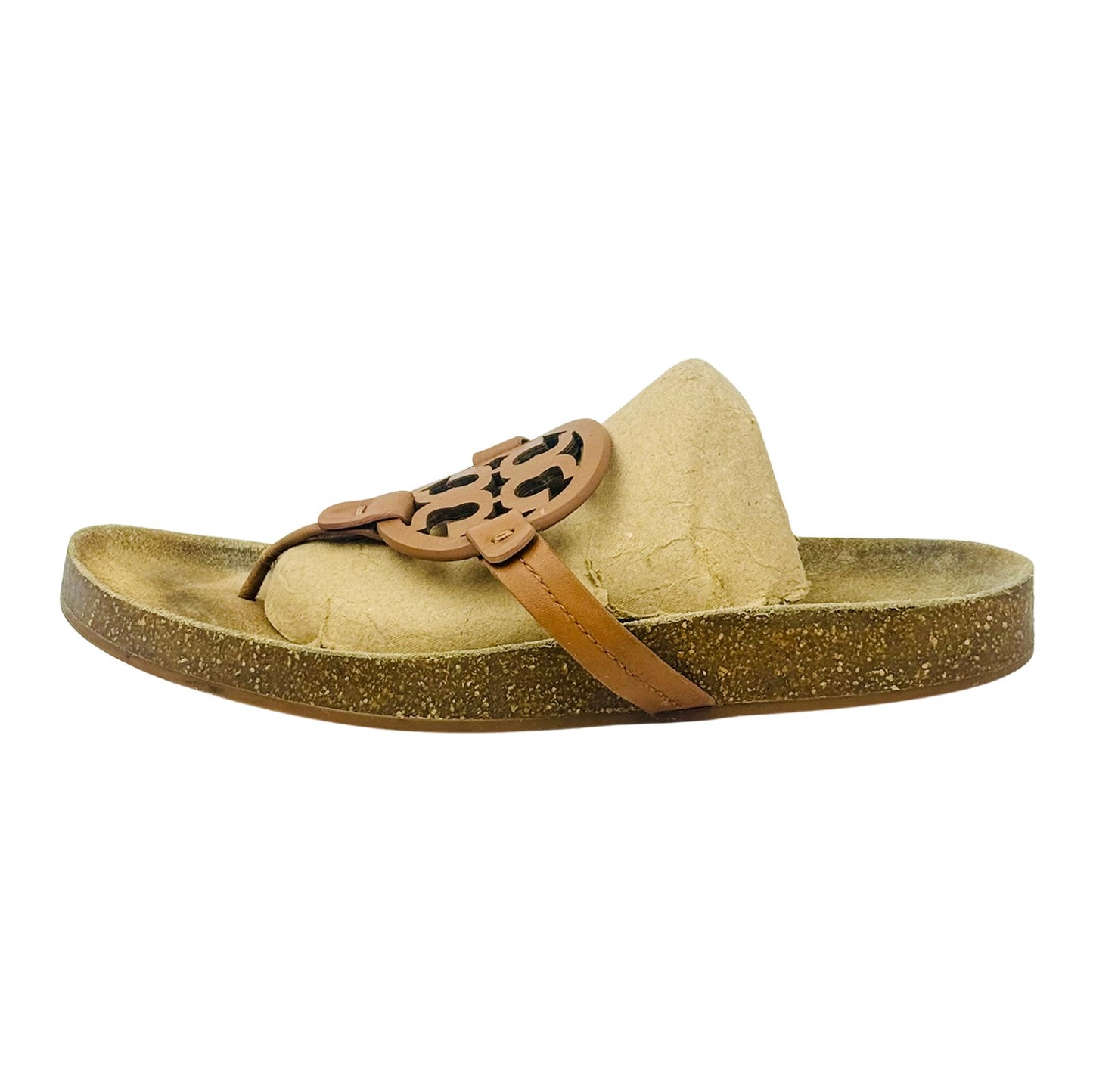 Tory Burch Miller Cloud Light Brown Sandal Slippers (Size 41)