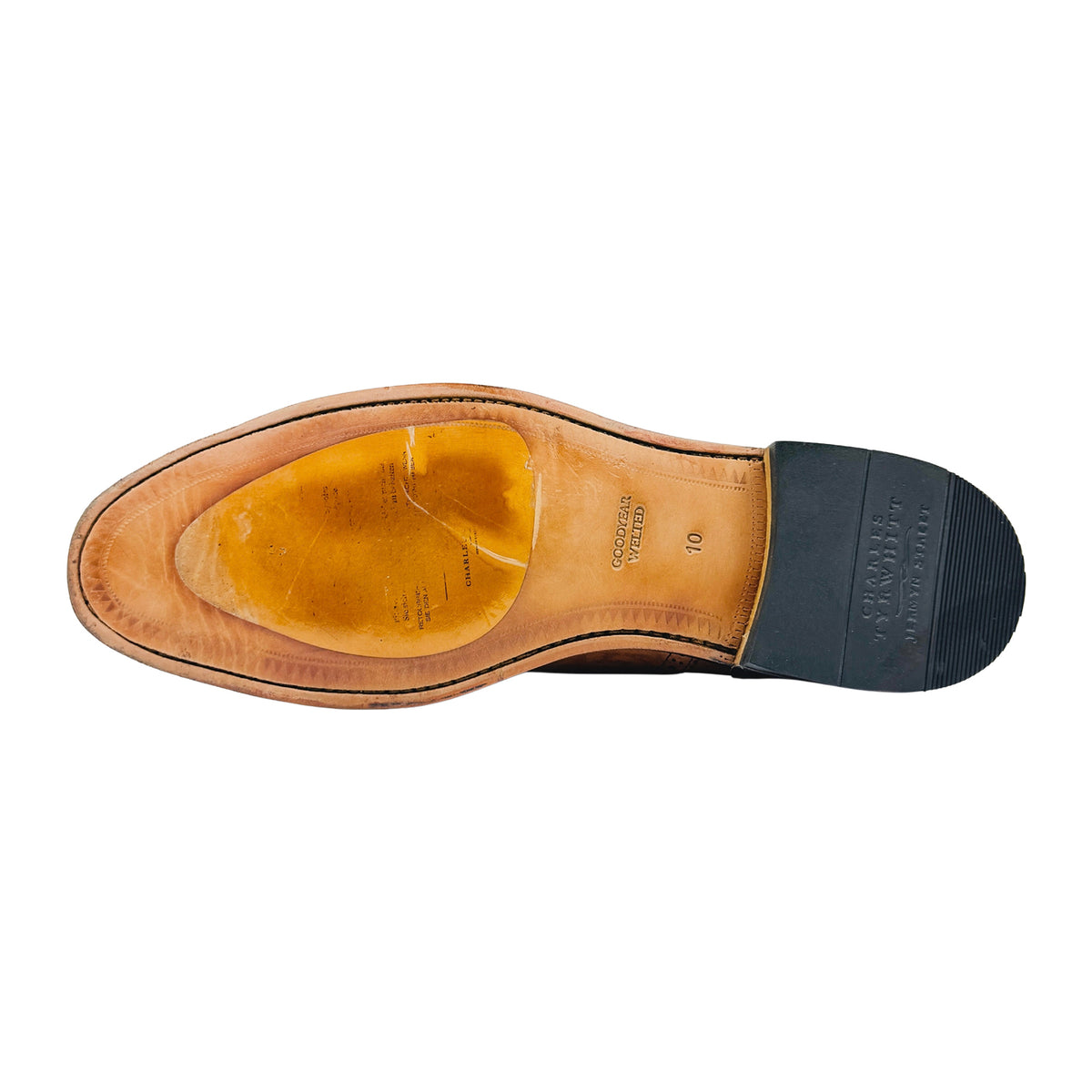Charles Tyrwhitt Men's Dark Tan Oxfords (Size 44/44.5) - SHC0248CBR