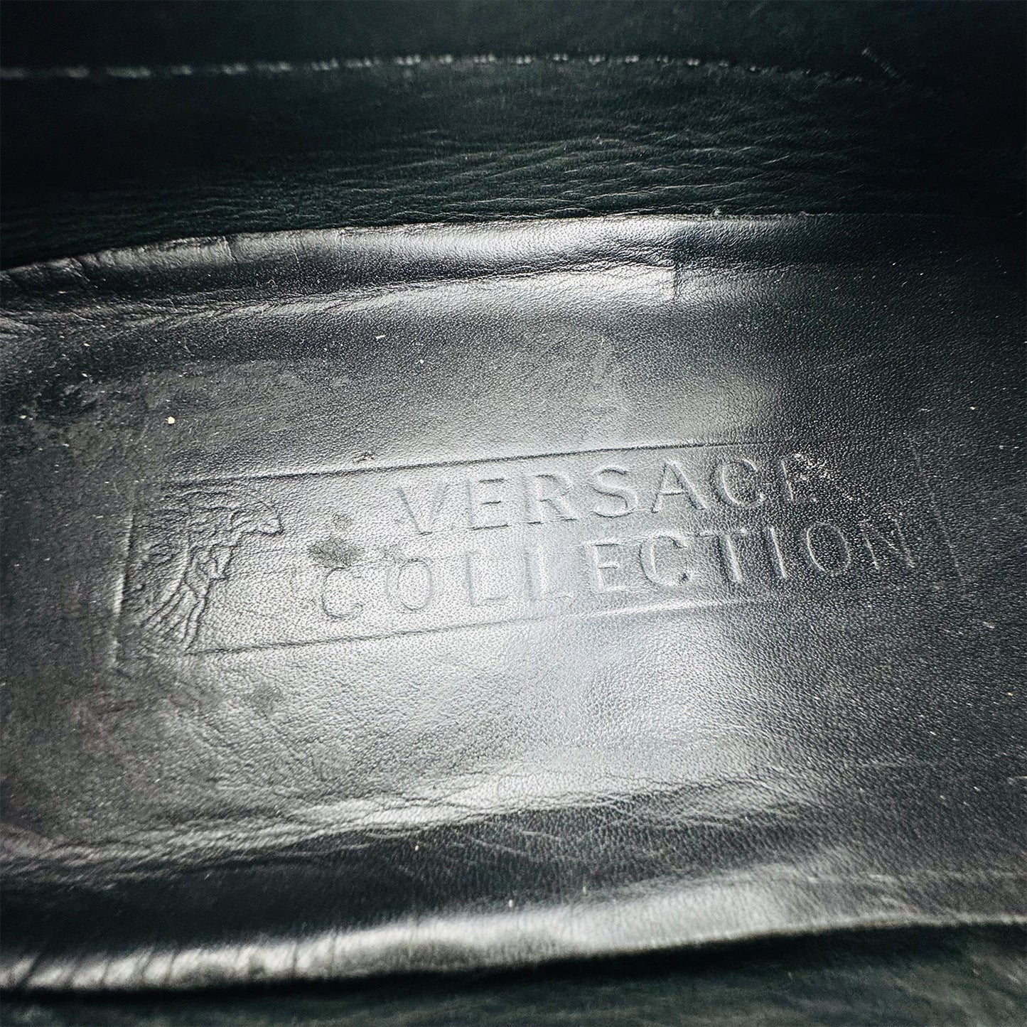 Versace Medusa Grey Loafers (Size 42/42.5)