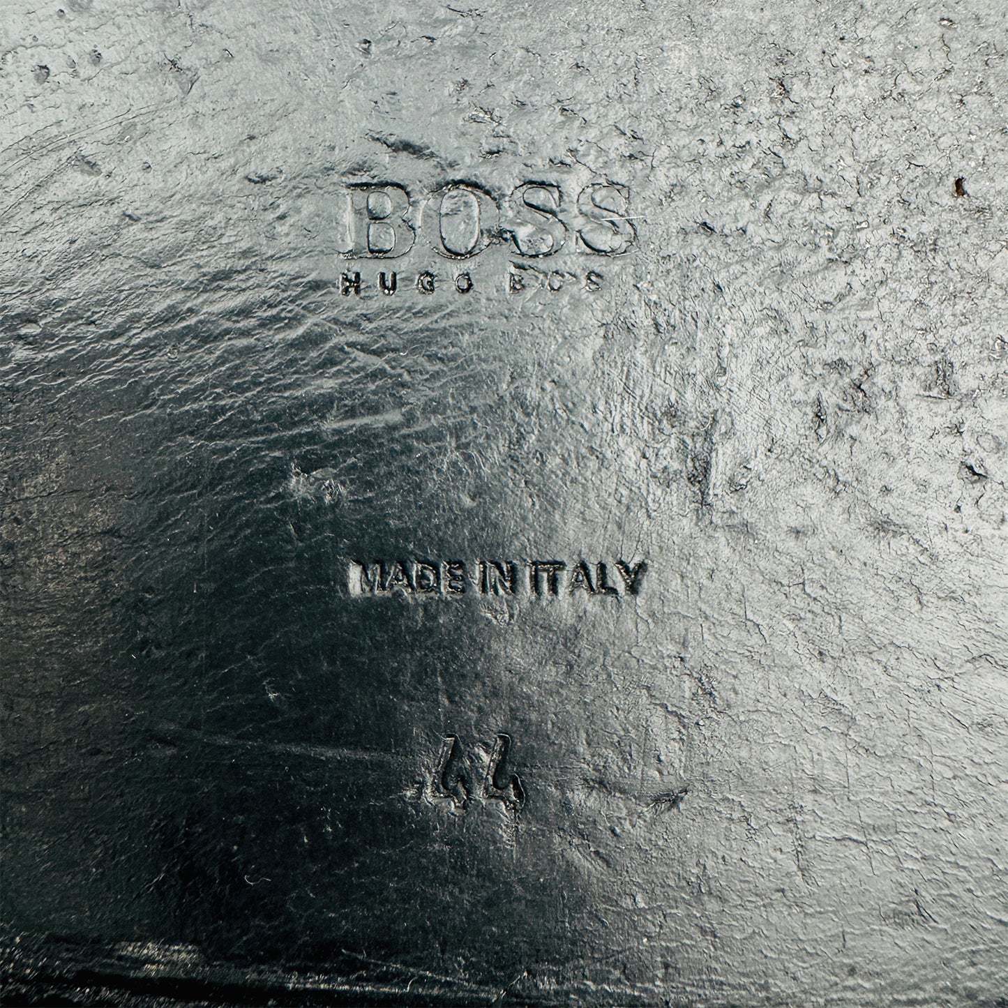 Hugo Boss Men's Black Cross Strap Sandal Slippers (Size 44)