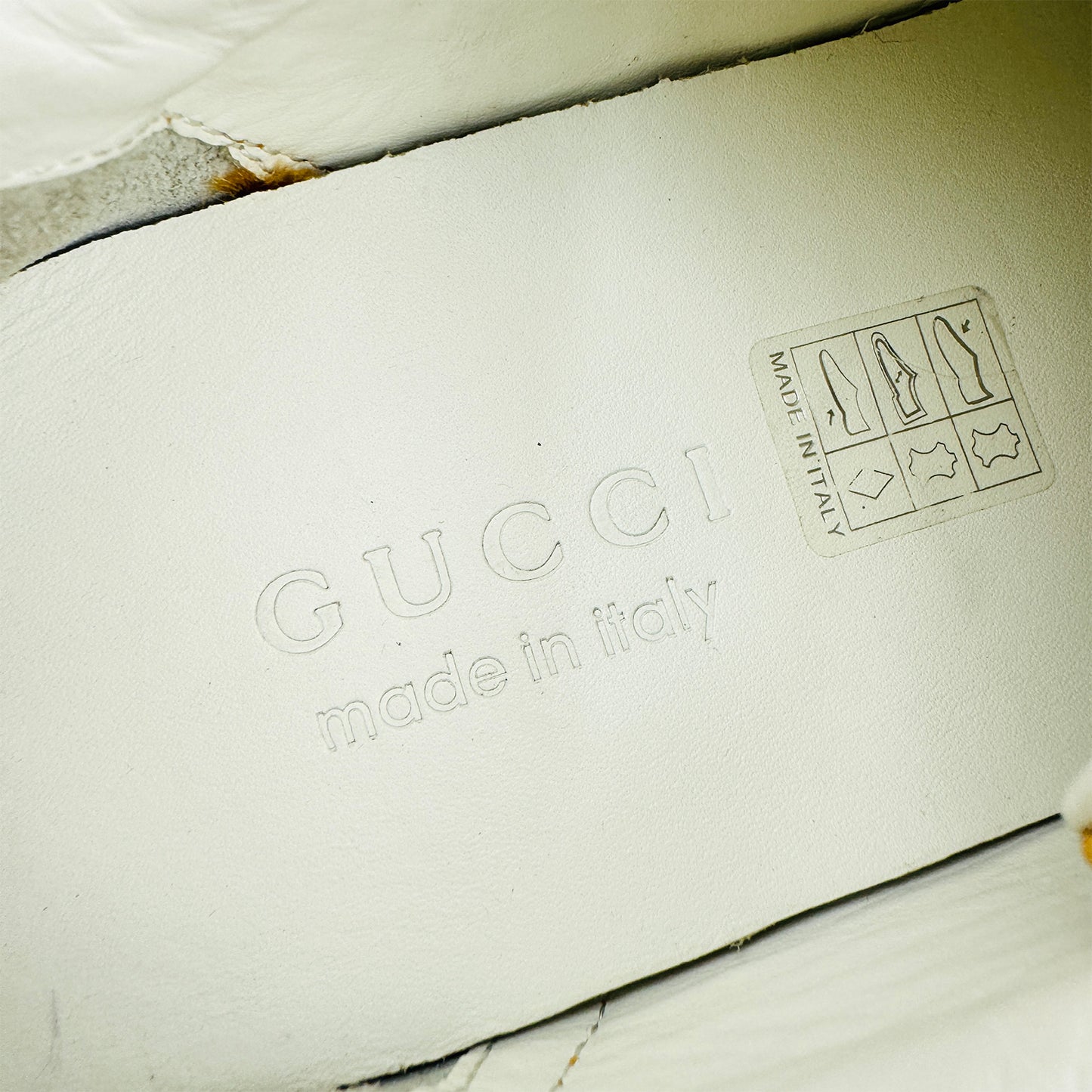 Gucci Ace Logo Stripe Yellow Sneakers (Size 41/41.5)